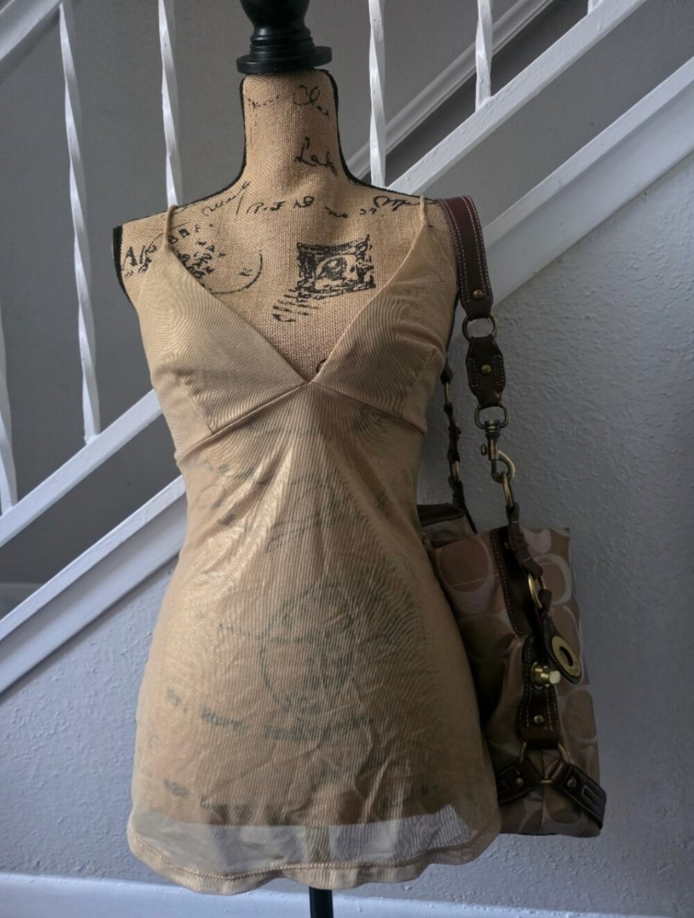 Vintage Victoria's SecretChemise Mesh Mini Slip Dress Fairy Grunge